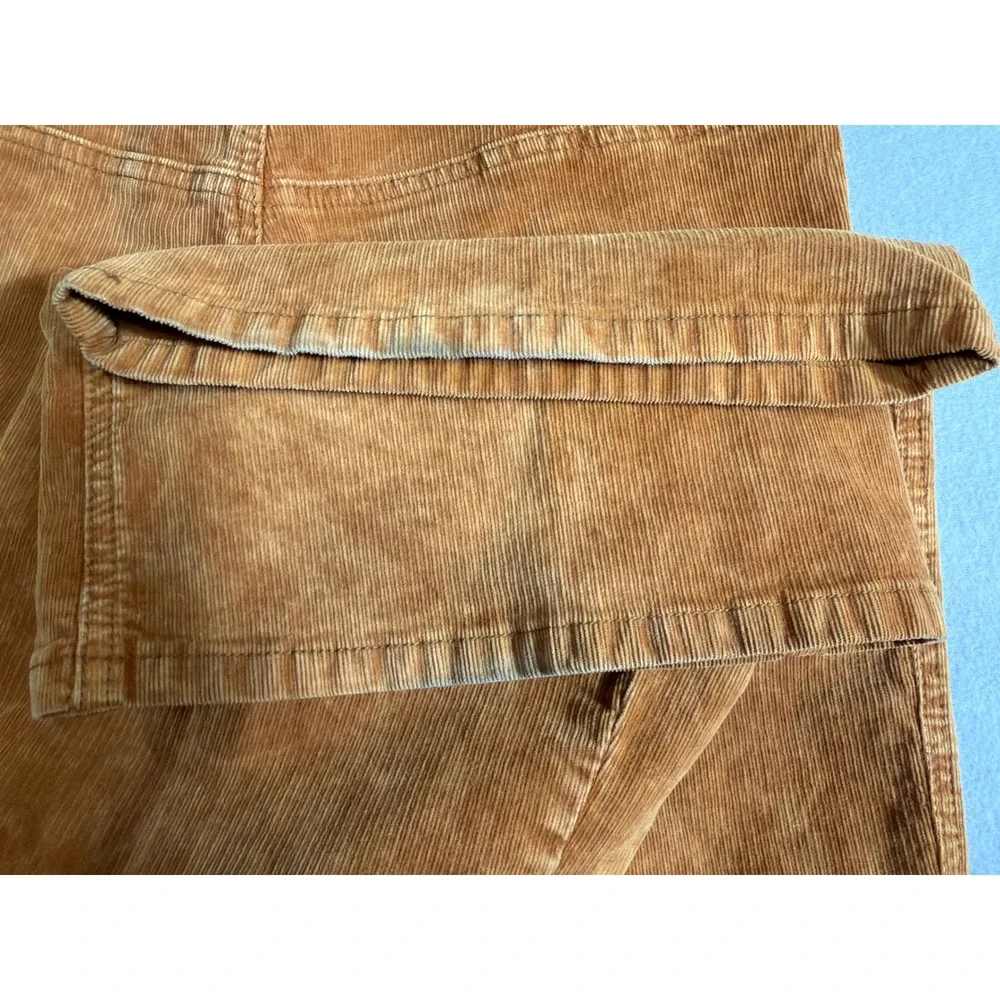 We The Free People Corduroy Flare Pants Brown Boho Bell Bottoms 25 OB1041909 - Picture 10 of 12